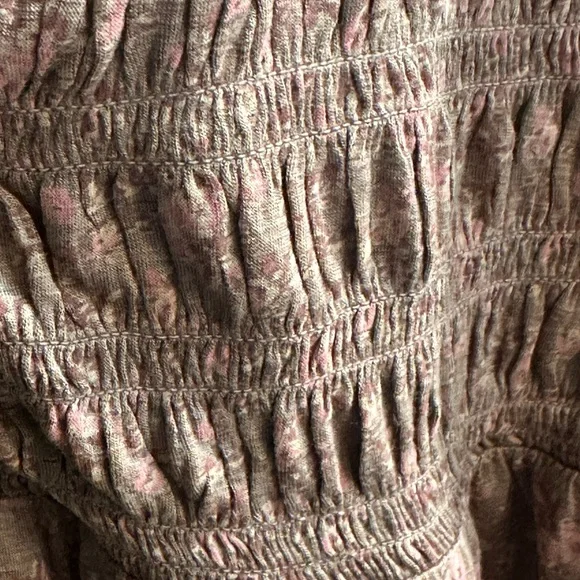 Lucky Brand new boho style Floral brown and Mauve Top - Picture 15 of 16